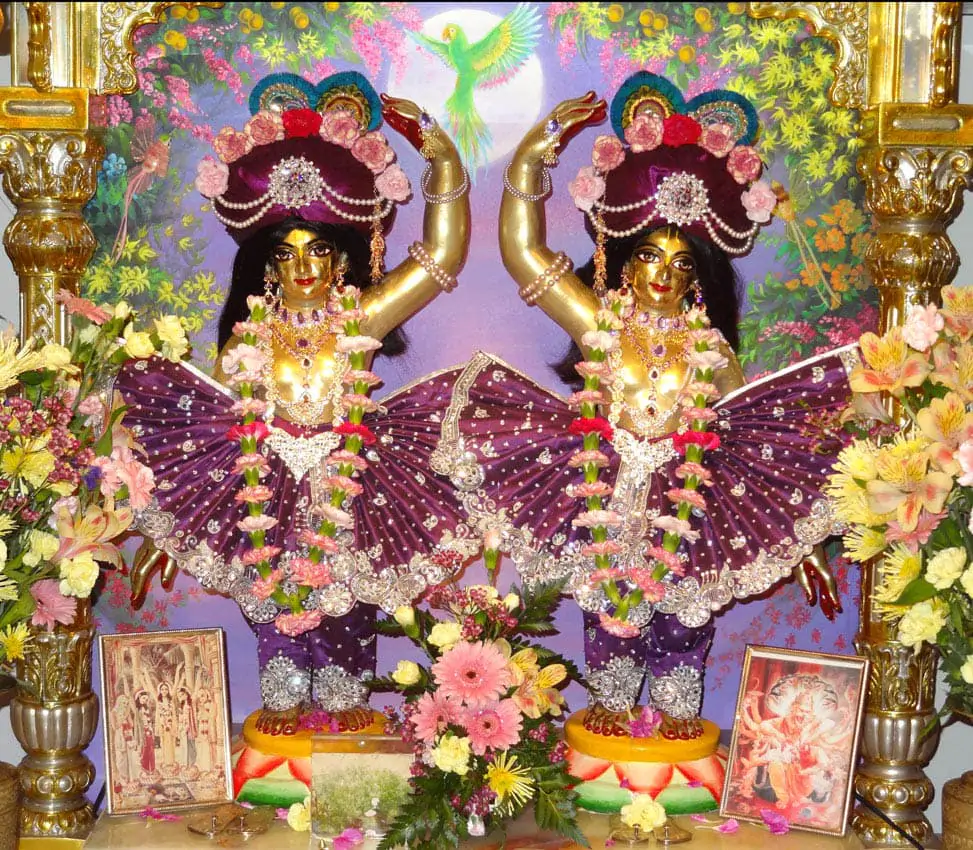 Vridavan Flowers backdrop with Deities_web